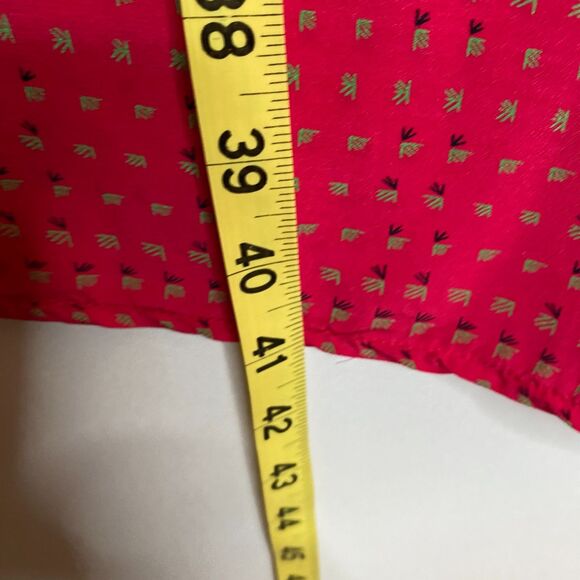 Charlotte Ford Boutique 100% Silk Fuchsia Collarless Button Front Dress Size 6 - Picture 12 of 15